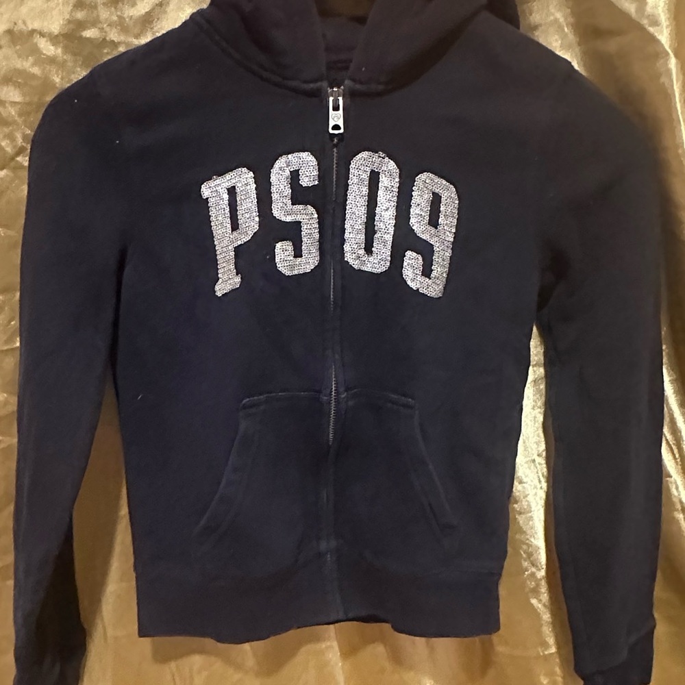 Aeropostale Black Hoodie with Heart Logo
